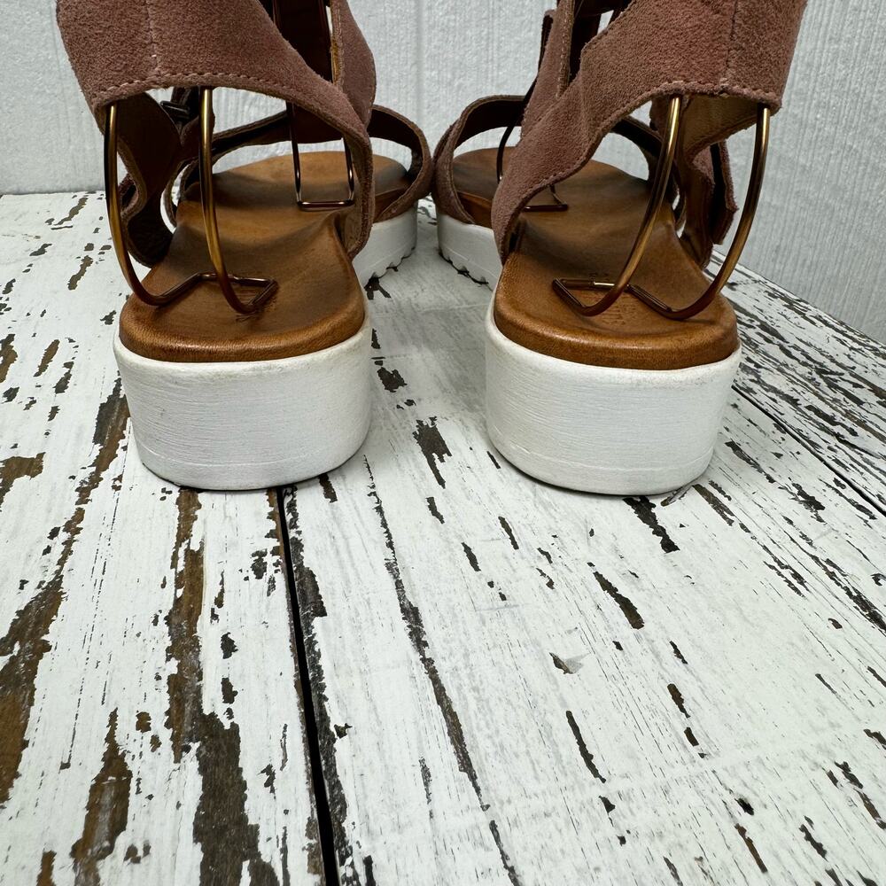 Sundance Suede Gladiator Sandals Rose Pink Size EUR 40 or U.S. 9.5 Strappy Boho - Picture 5 of 8